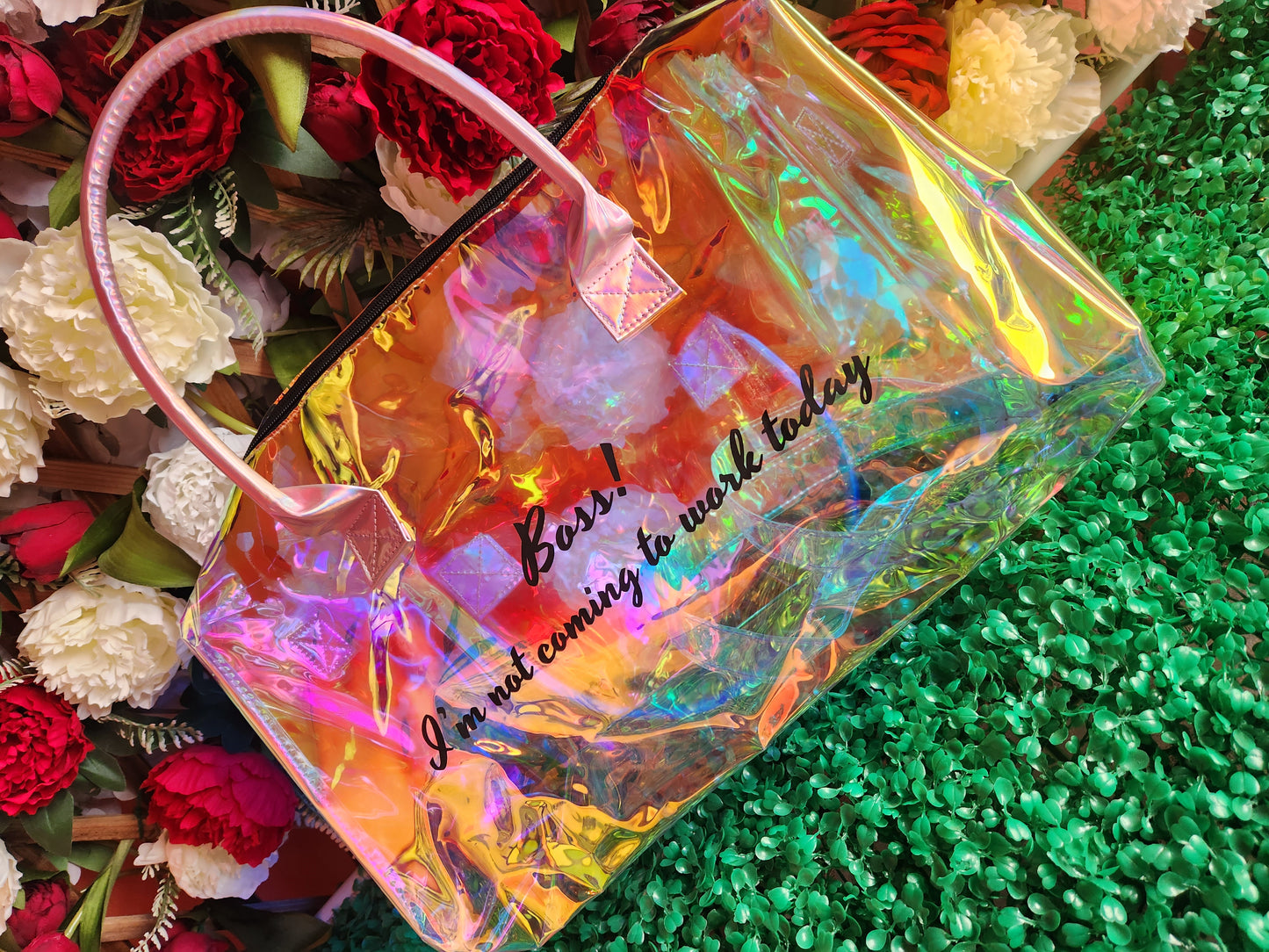 Im not coming to work weekender bag