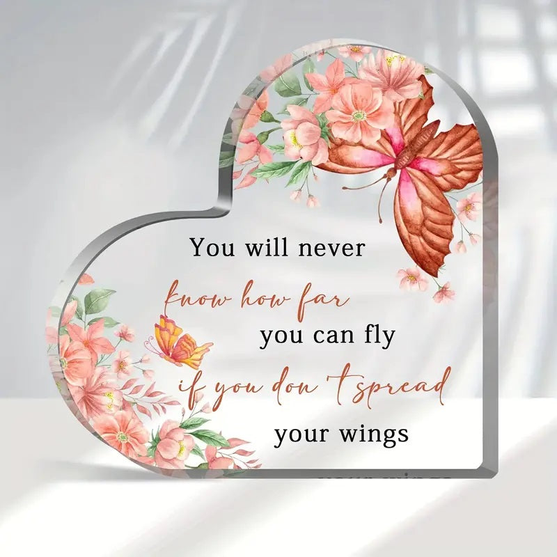 Acrylic Heart You will never