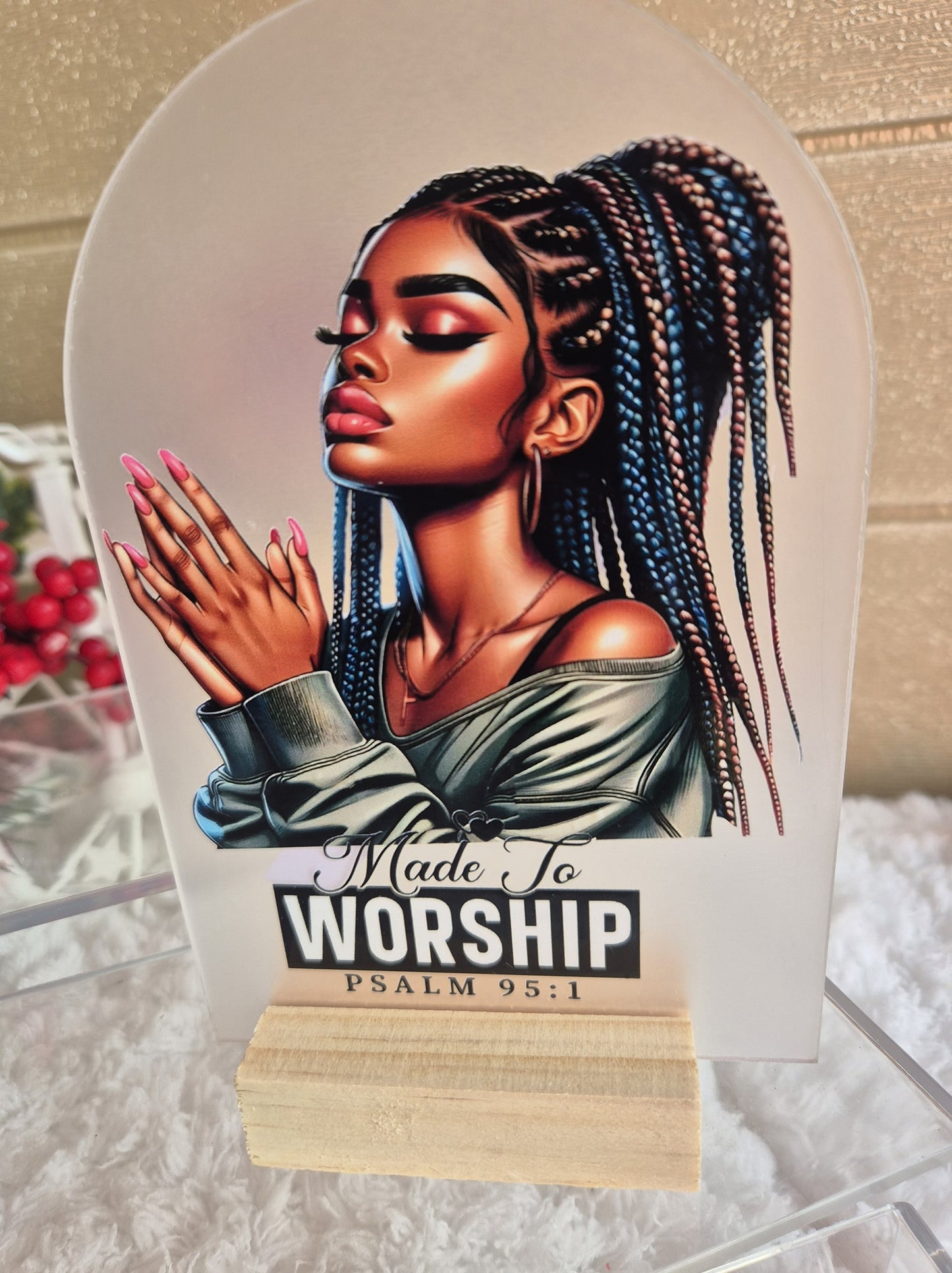 Made to worship plaque