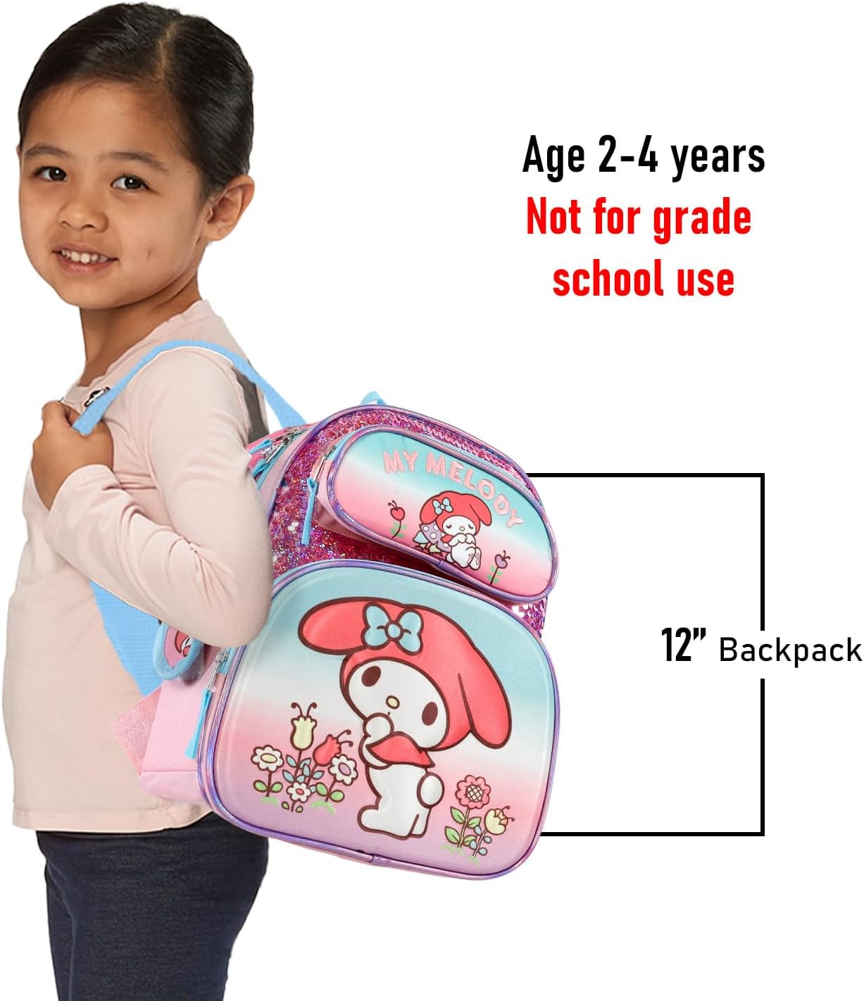 My Melody Mini Backpack with Lunch Box Set
