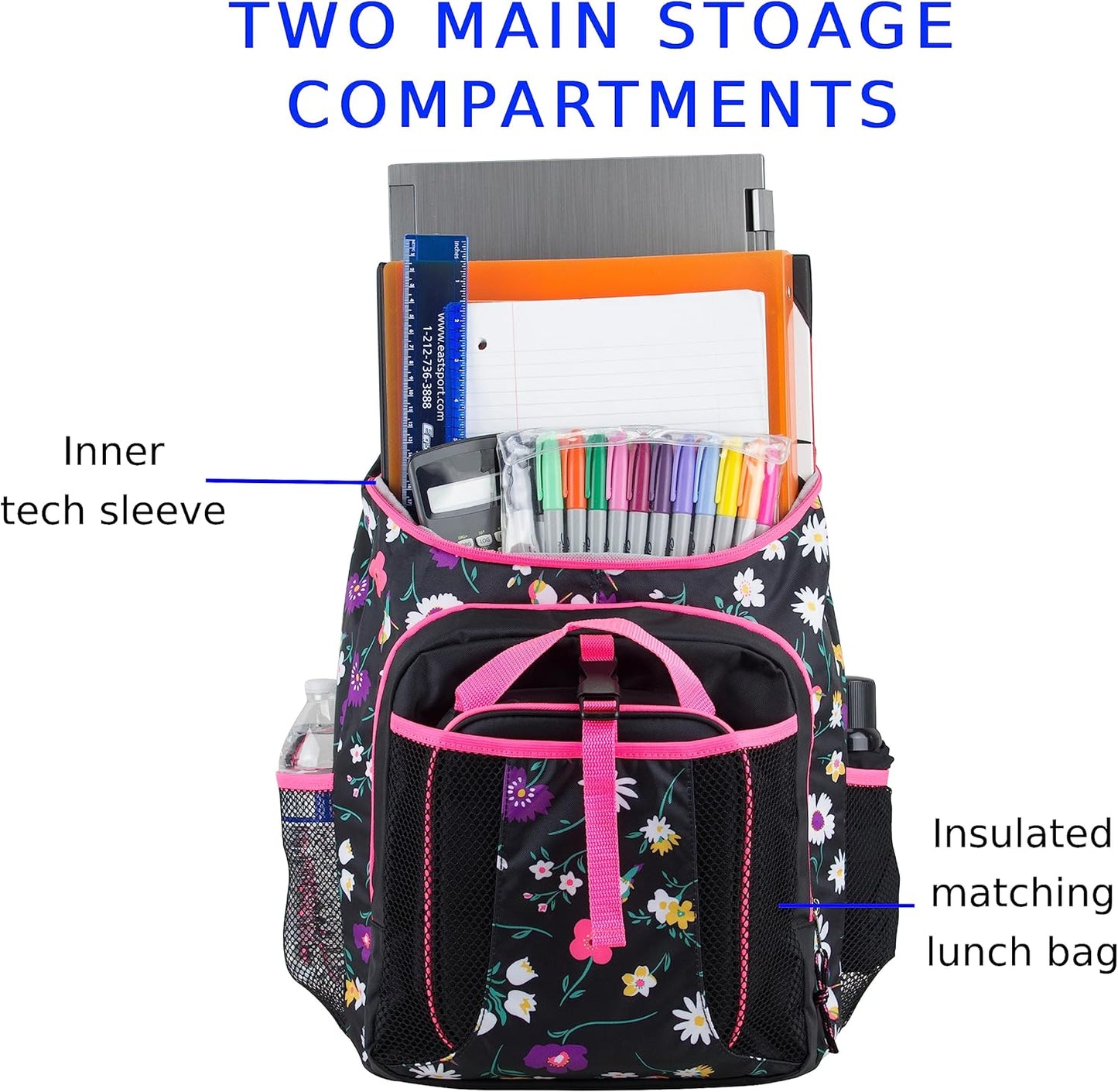FUEL Top Loader Backpack with Lunch Box Combo