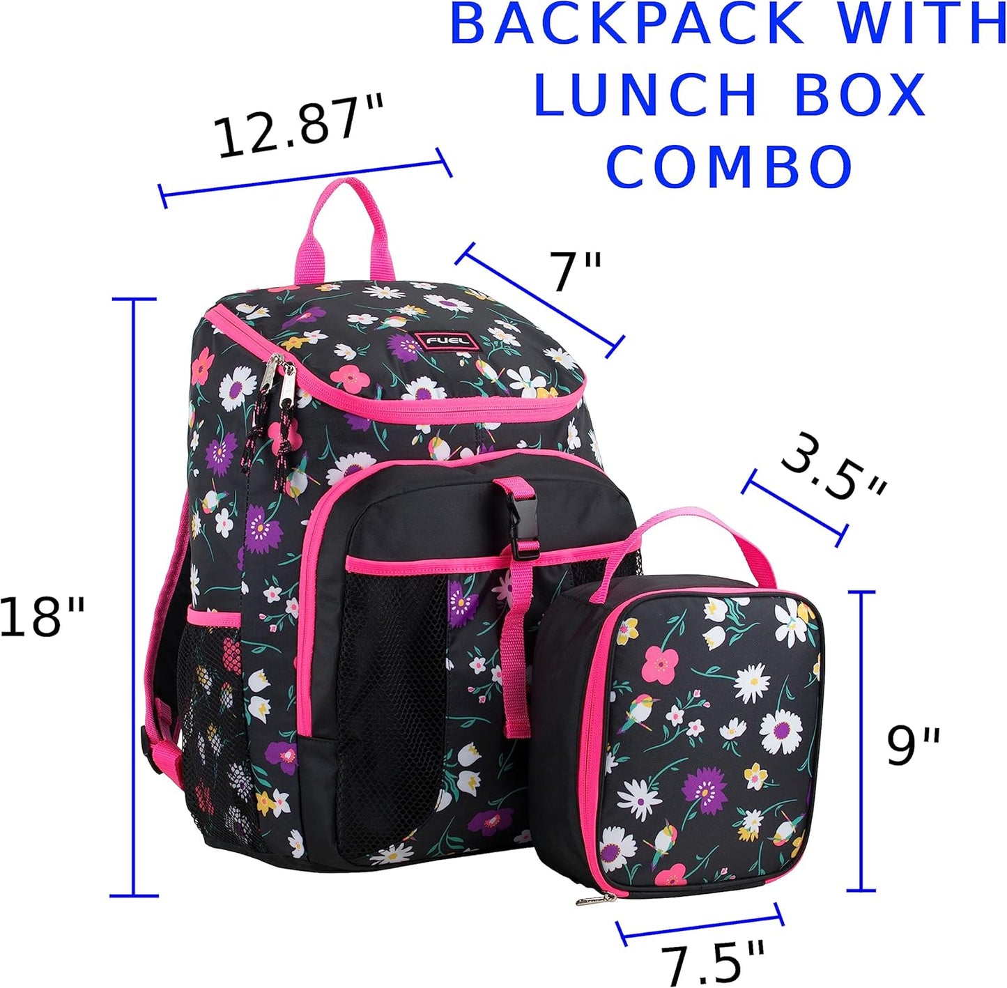 FUEL Top Loader Backpack with Lunch Box Combo