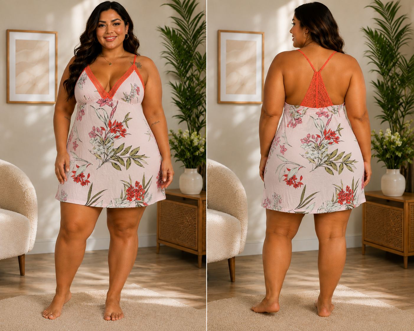 Plus sexy night dress