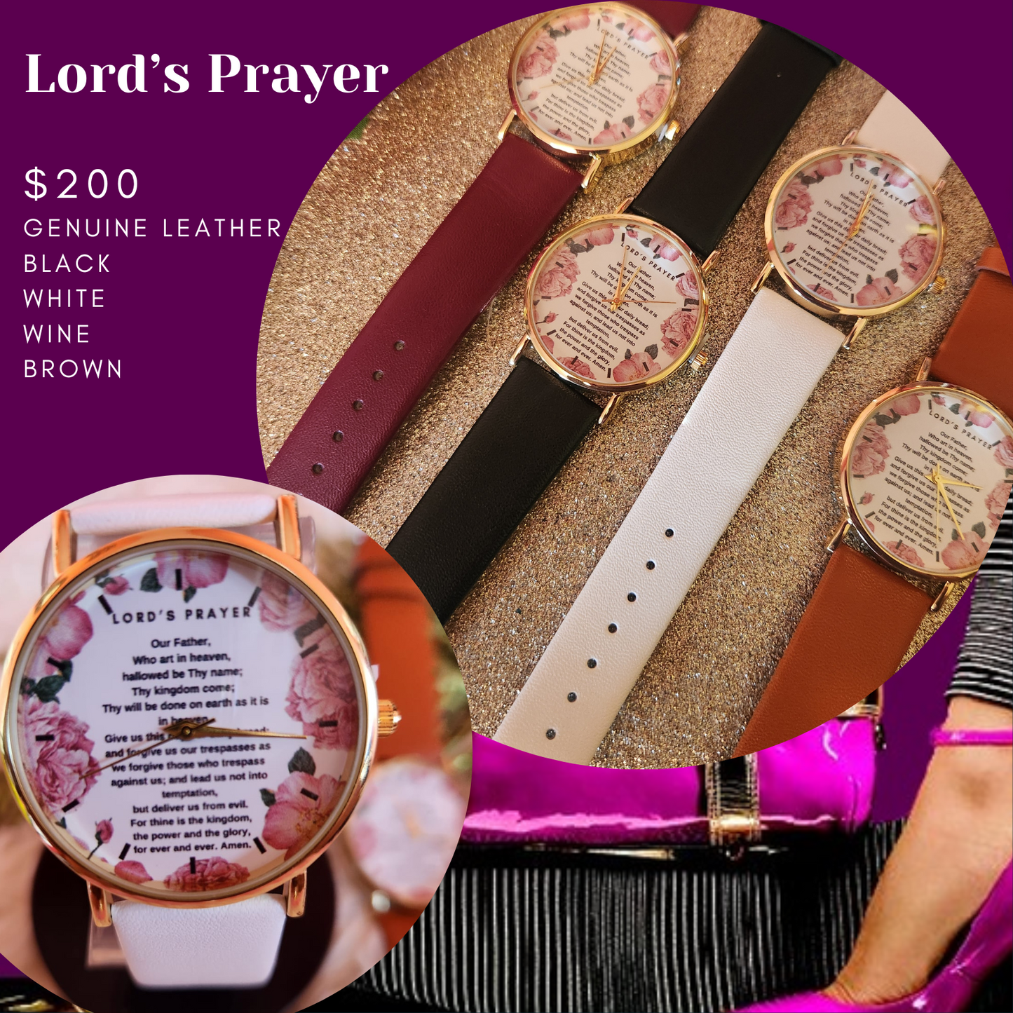 Female Lord's Prayer watch