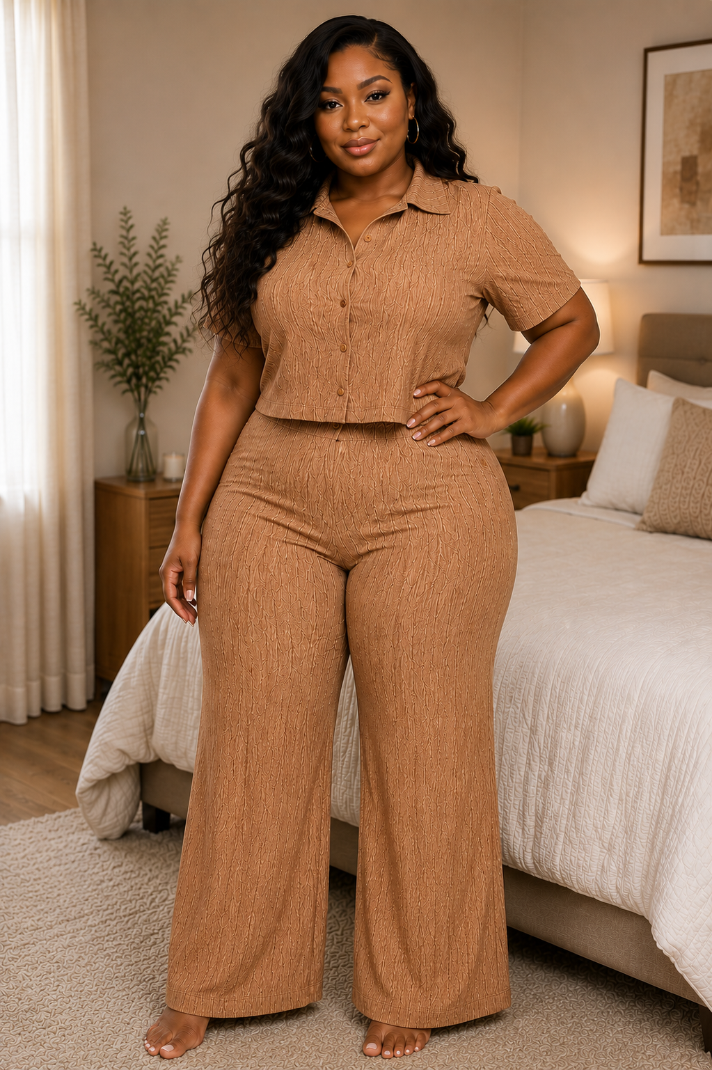 Button down shirt plus set
