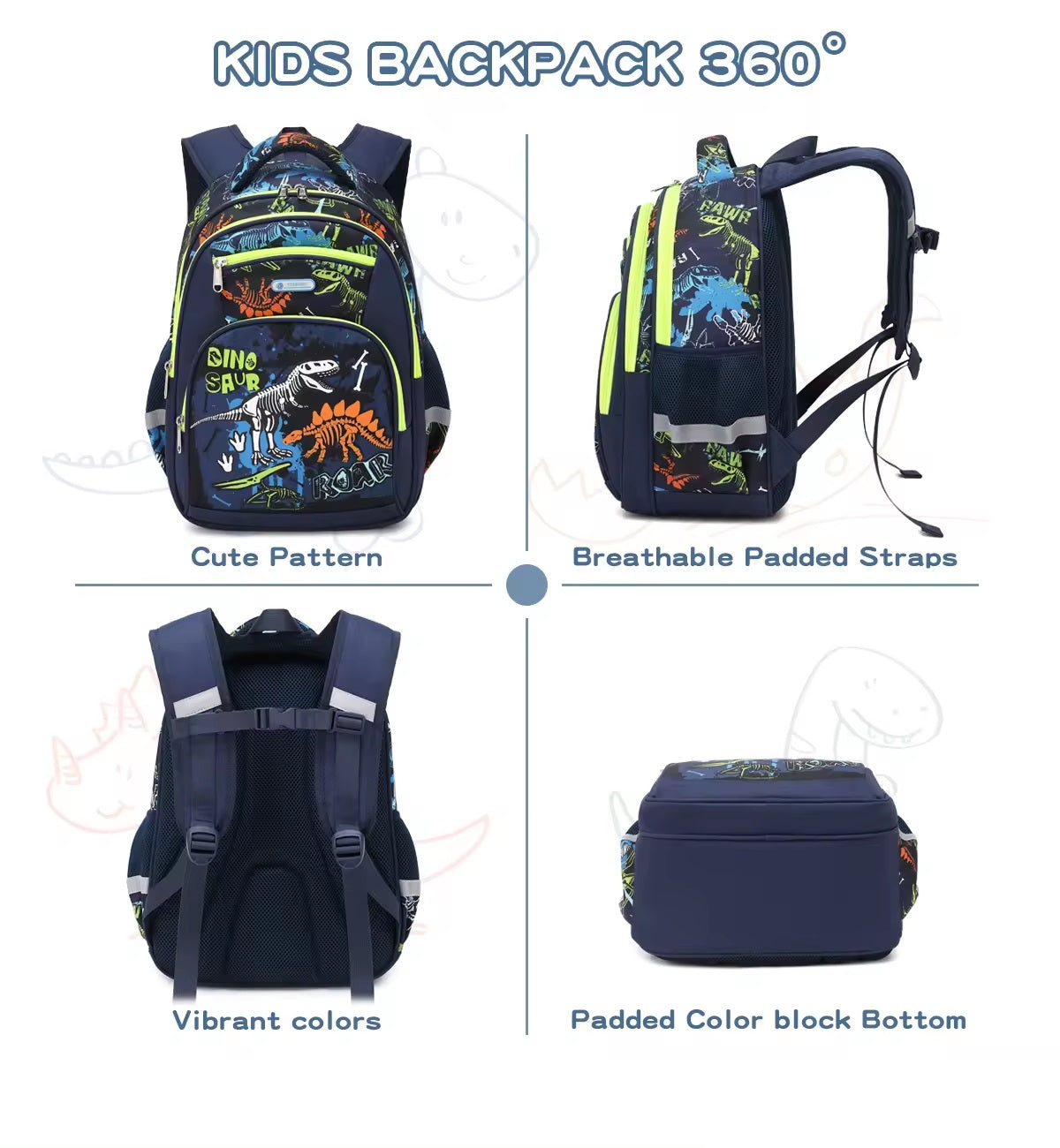 Dino backpack only 3