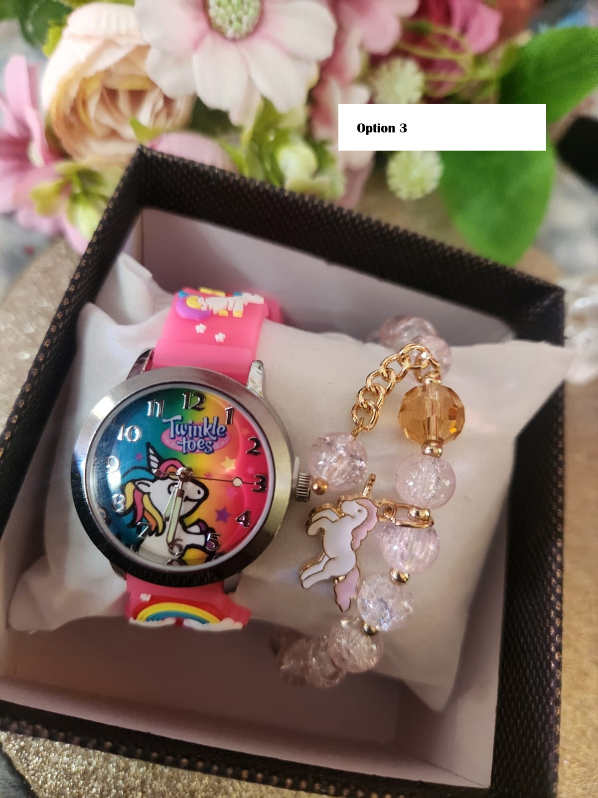 Pink Unicorn watch set