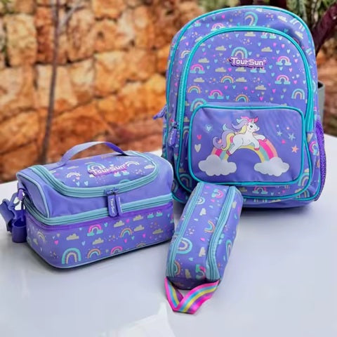 Kids backpack set (backpack, lunch bag and pencil case) TB05