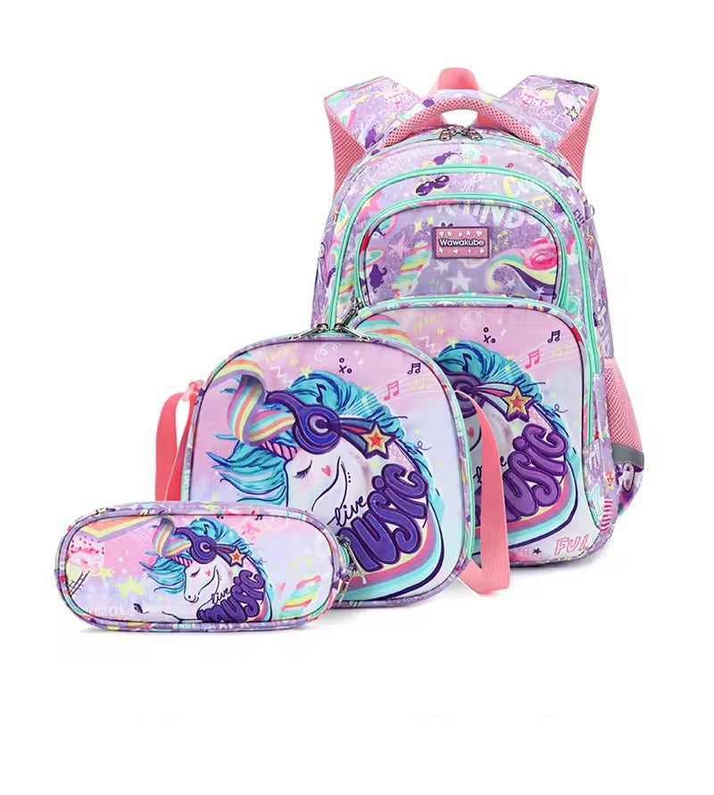 Unicorn backpack set