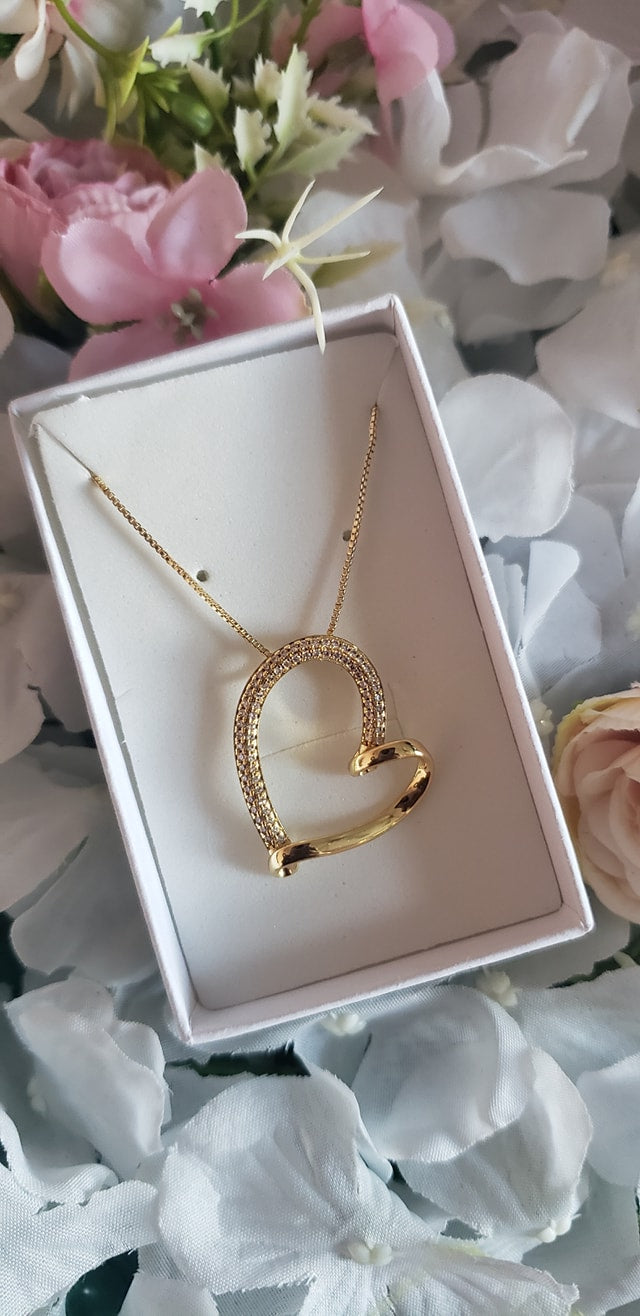 Heart Diamante Necklace