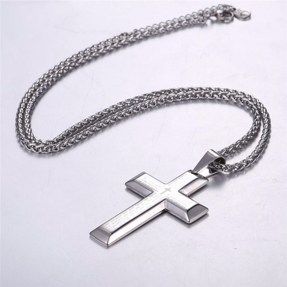 Cross with prayer