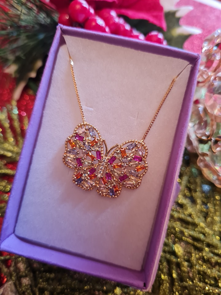 Colorful Butterfly Necklace