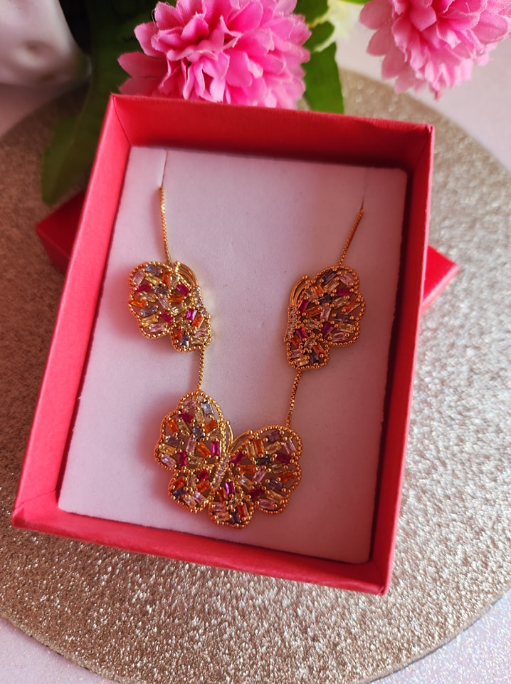 Colorful Butterfly Necklace