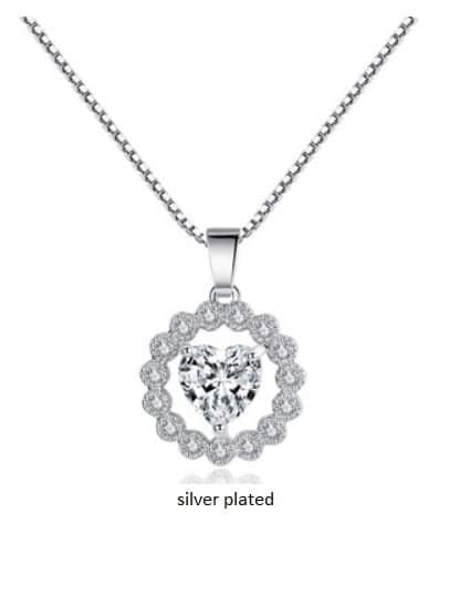 Heart Silver plated Necklace