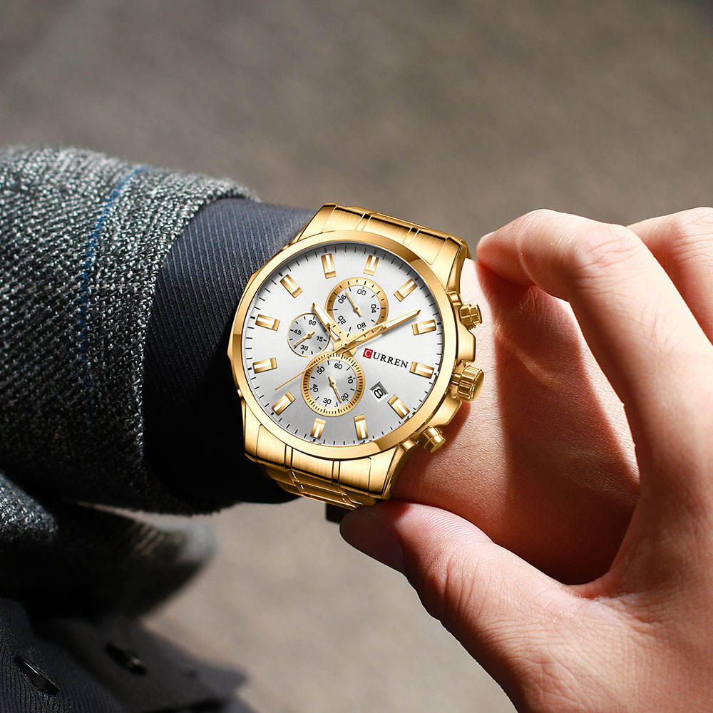 Curren metal band watch
