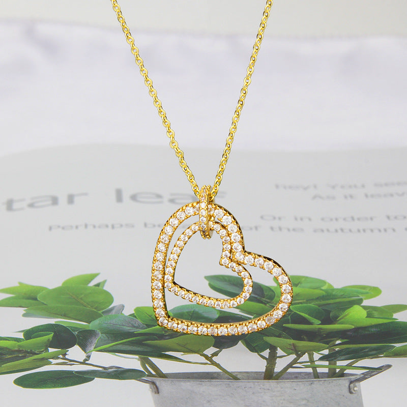 Double Heart Necklace
