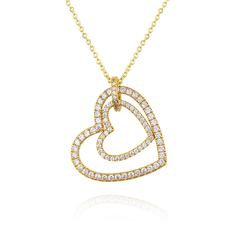 Double Heart Necklace