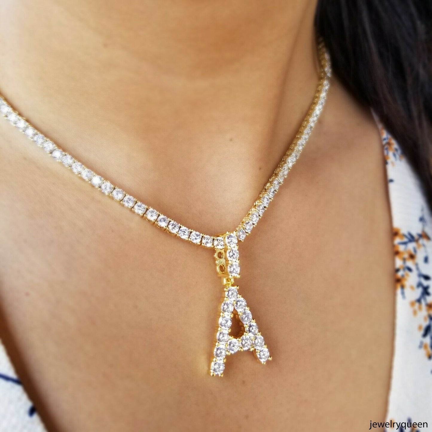 Tennis chain and pendant