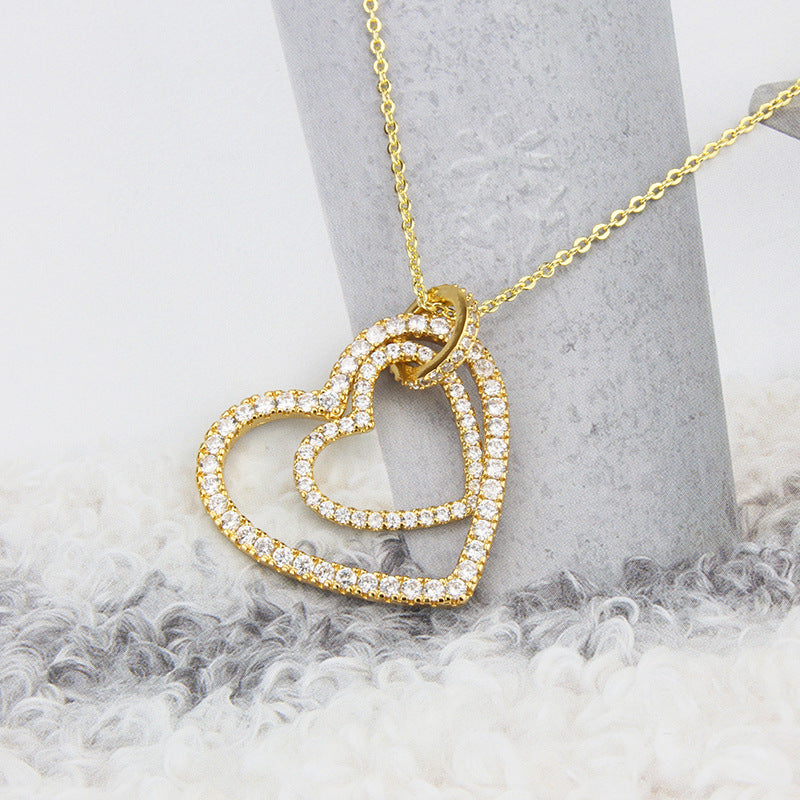 Double Heart Necklace