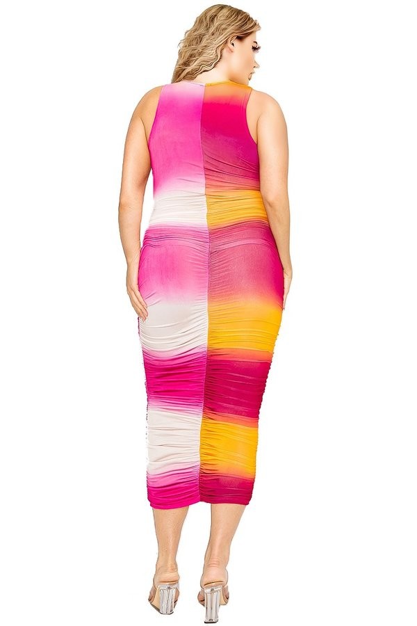 Gradient plus dress
