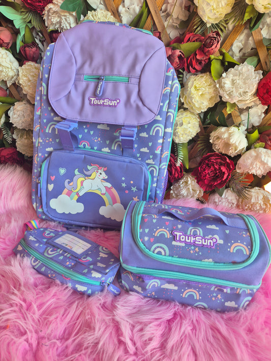 Kids backpack set (Backpack, Lunchbag and pencil case) TBO4