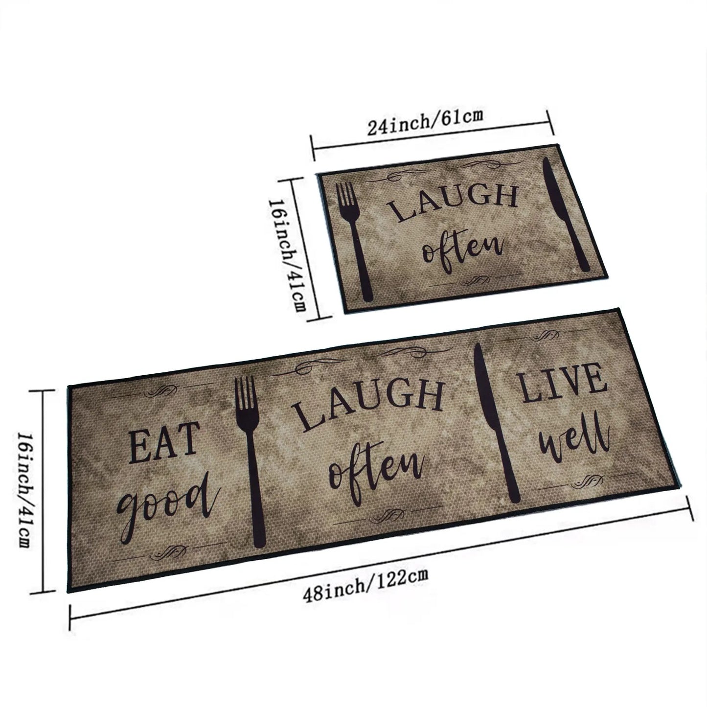 Kitchen Mat set (2 pcs)