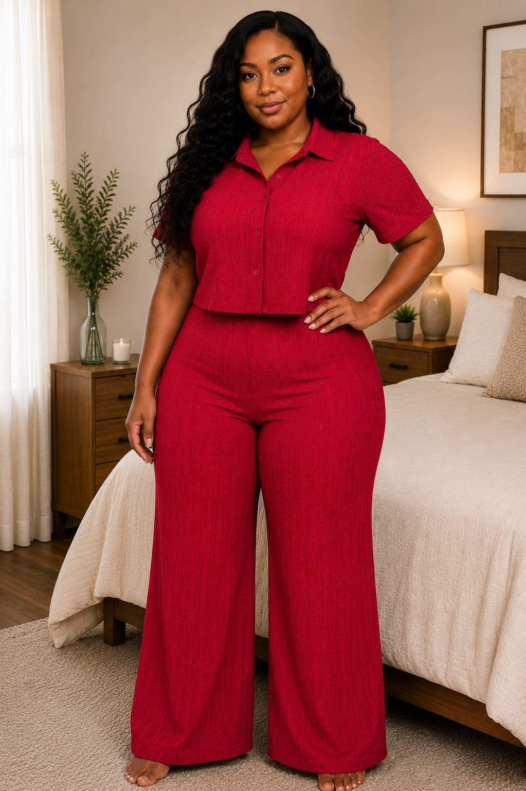 Button down shirt plus set