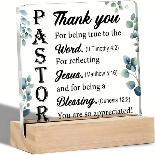 Pastor Acrylic Plaque