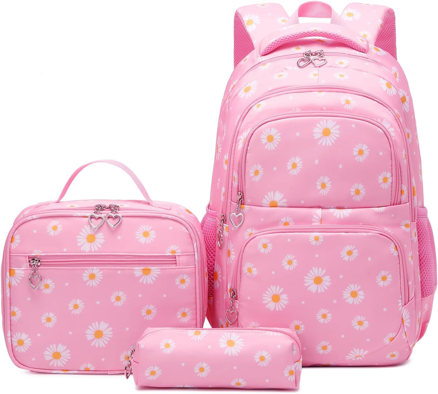 3Pcs Daisy Prints Backpack