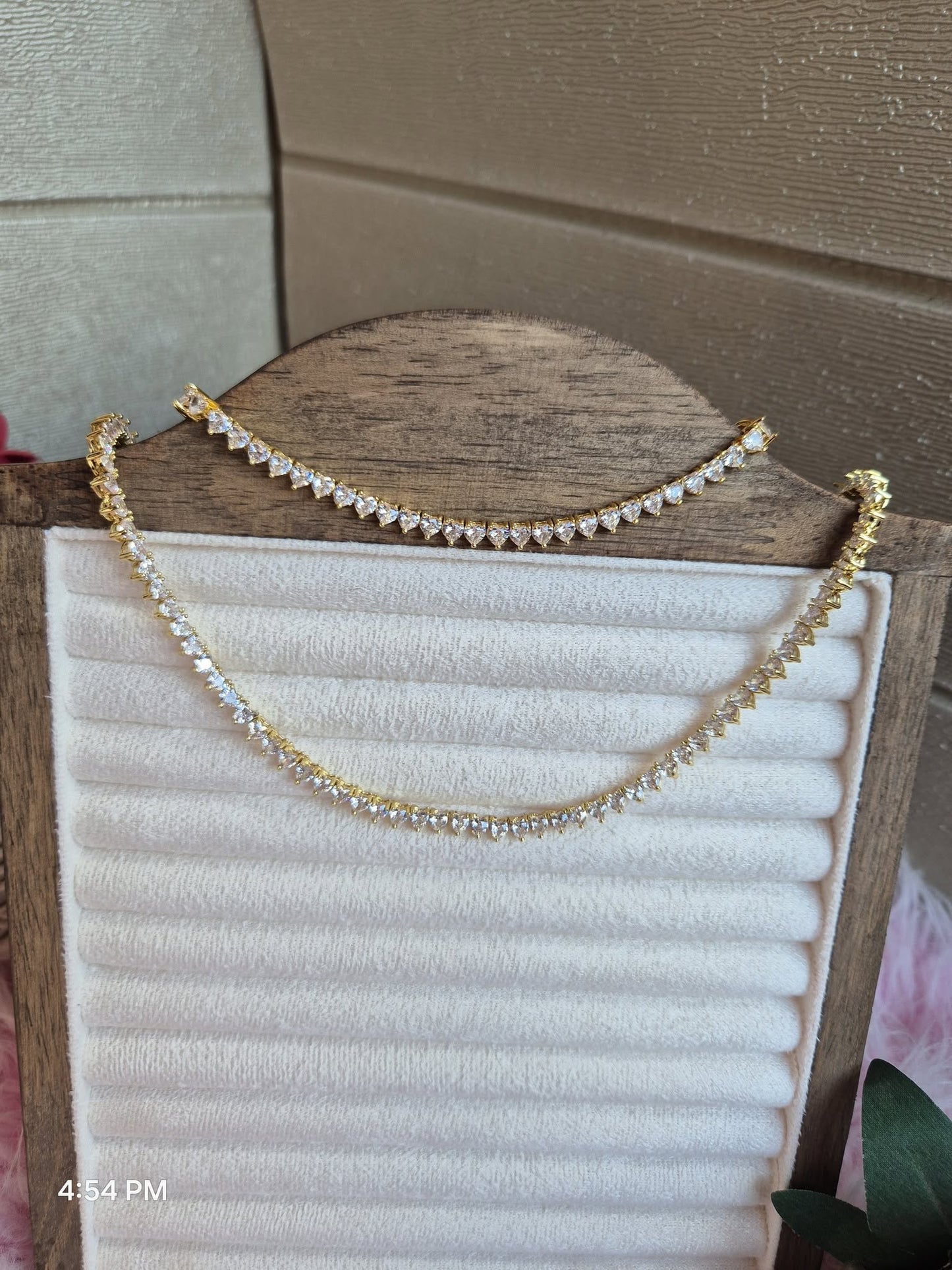 Heart diamante set