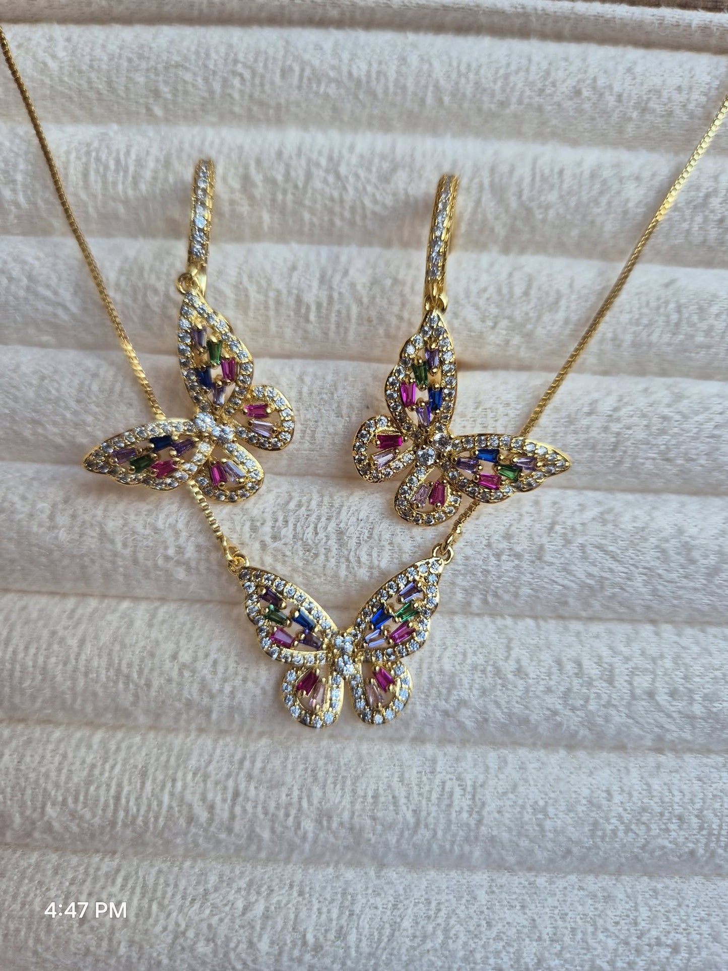 Colorful butterfly set