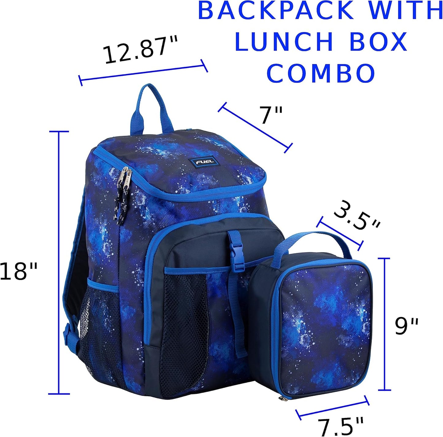 FUEL Top Loader Backpack with Lunch Box Combo