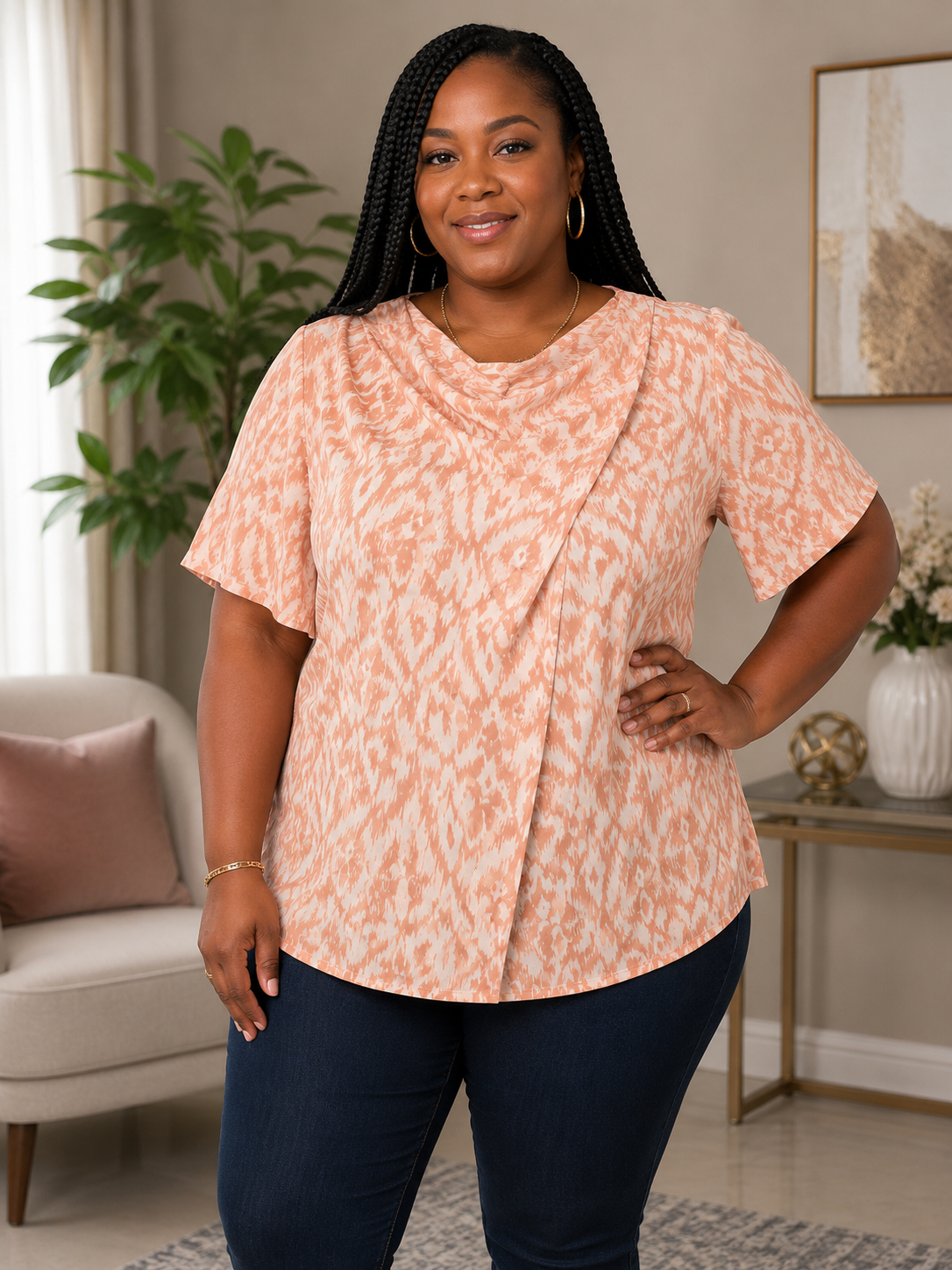 Abstract Pleat top