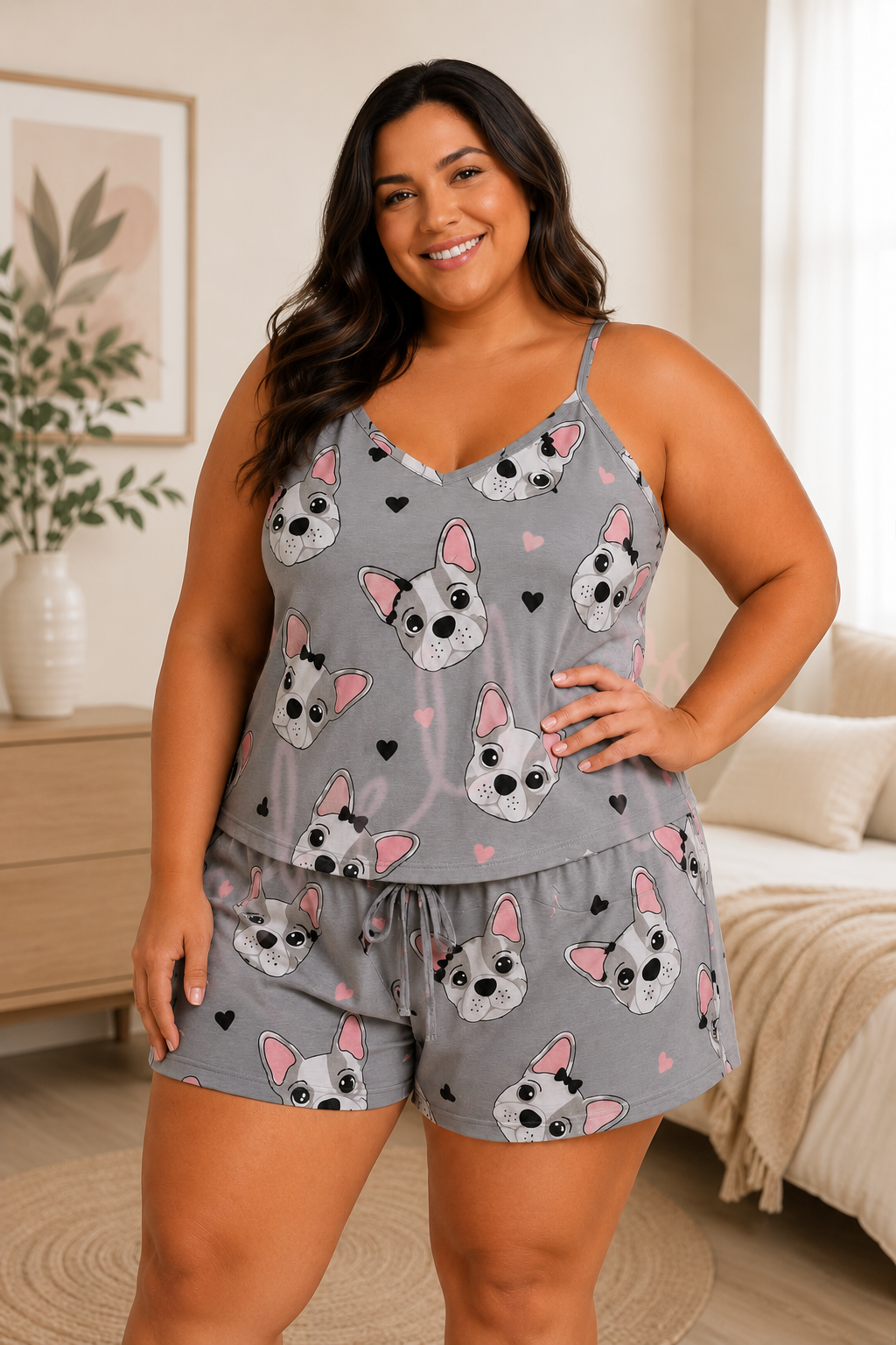 Plus thin strap pj set