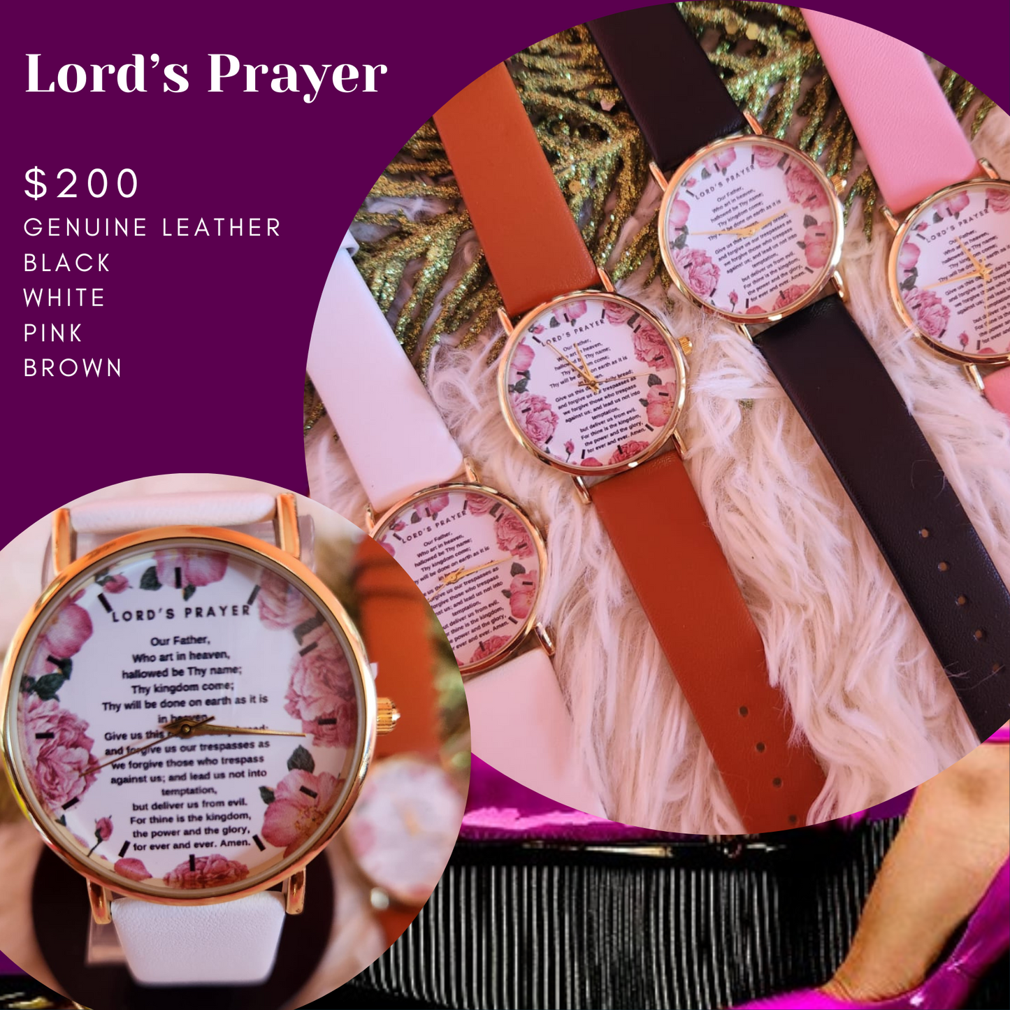 Female Lord's Prayer watch