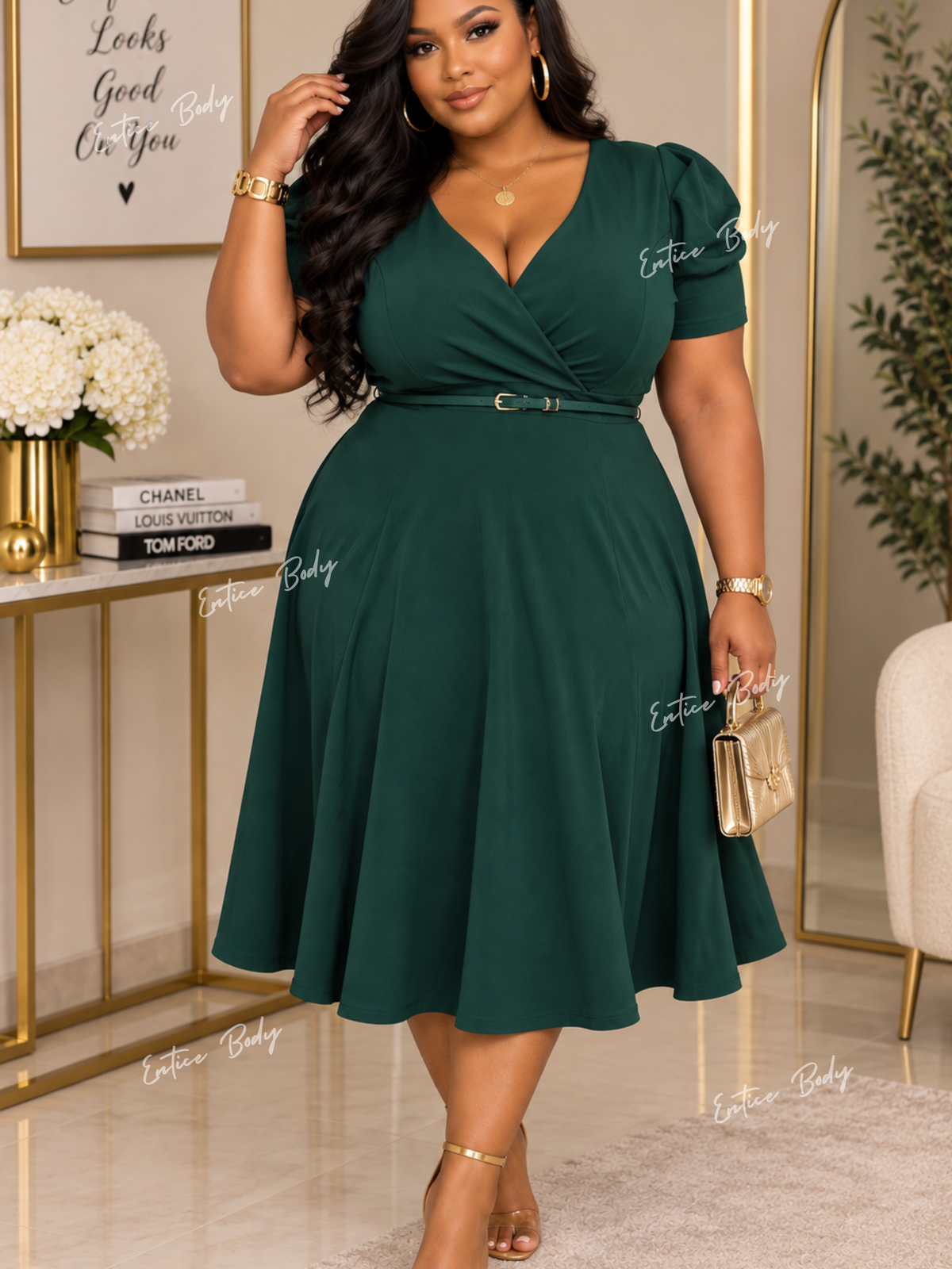 Signature Belted Dress