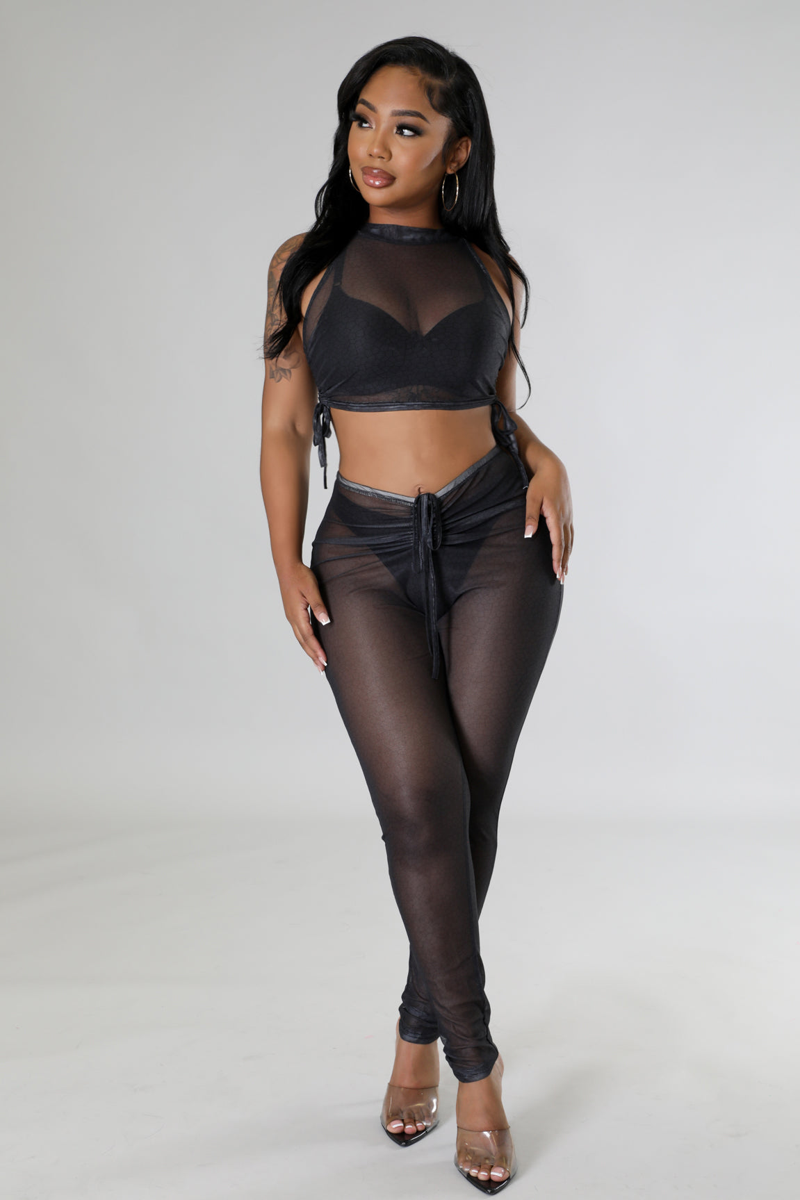Mesh  Legging Set