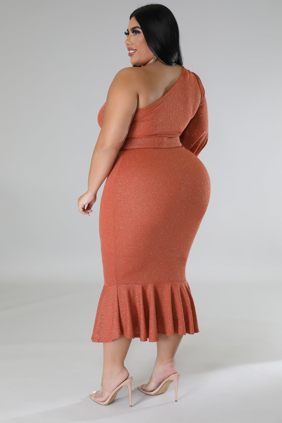 Semi glitter plus dress