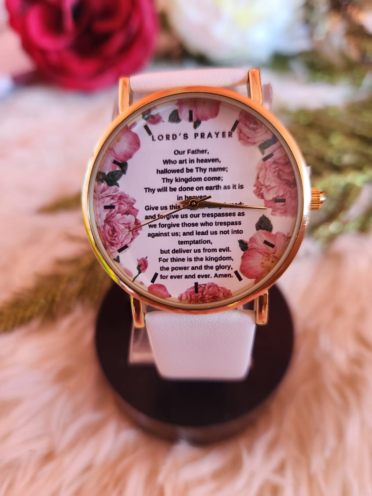 Female Lord's Prayer watch