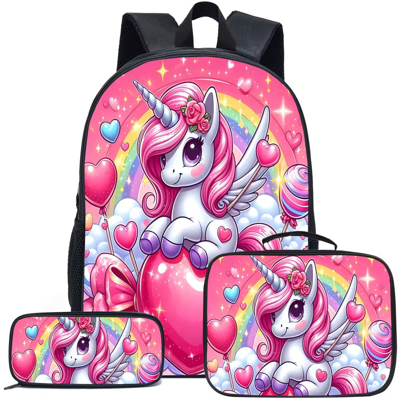 Pink unicorn 3 pcs set
