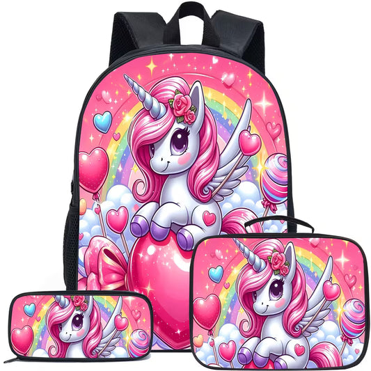 Pink unicorn 3 pcs set