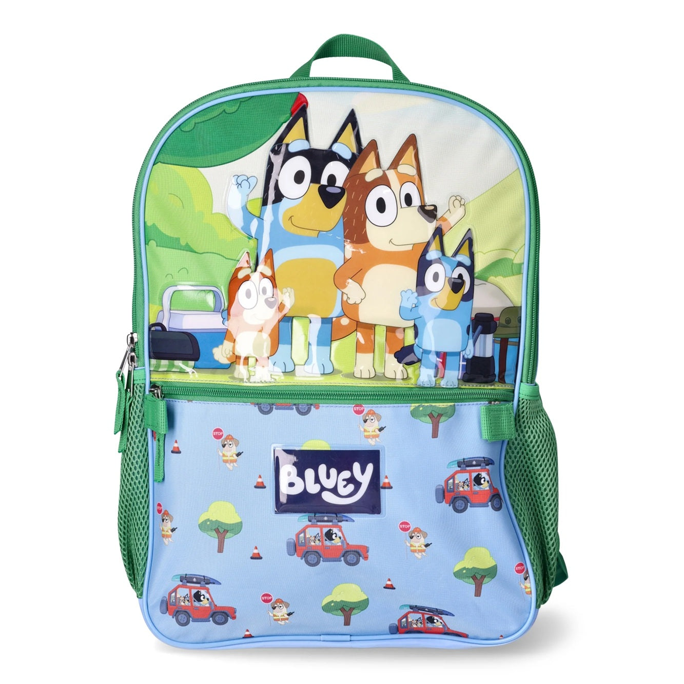 BBC Bluey Family Trip Kids 17" Laptop Backpack 2-Piece Set with Lunch Bag, Multi-Color