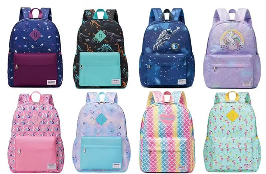 Assorted backpacks