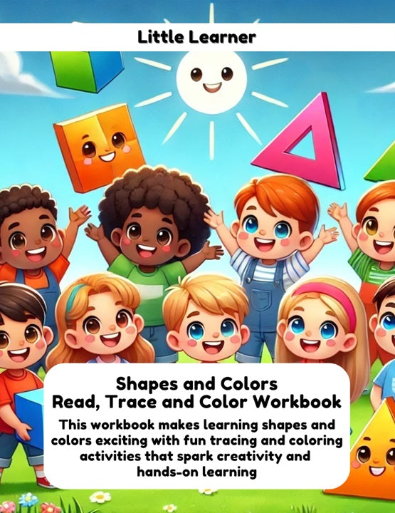Little Learner: Shapes and Colors - Read, Trace and Color Workbook ...