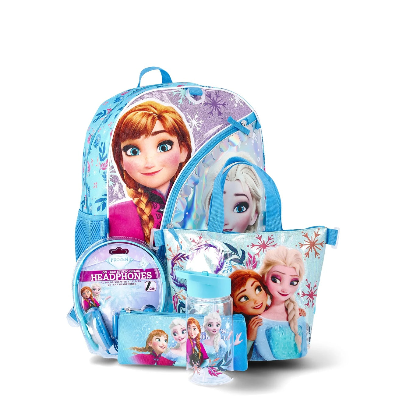 Frozen Backpack with Headphones 5-Piece Set for Girls from Disney