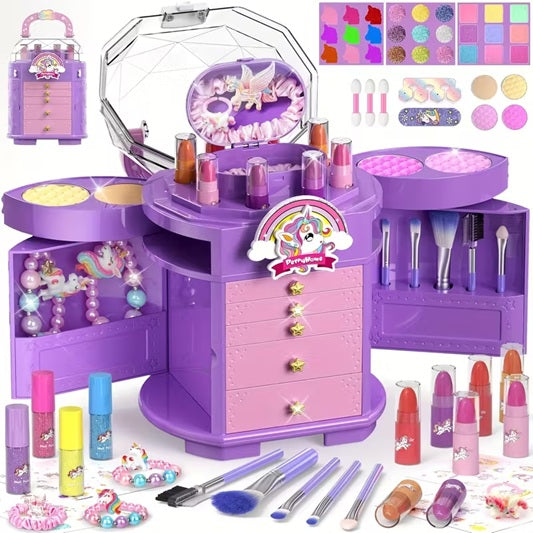Jewellery box and makeup set