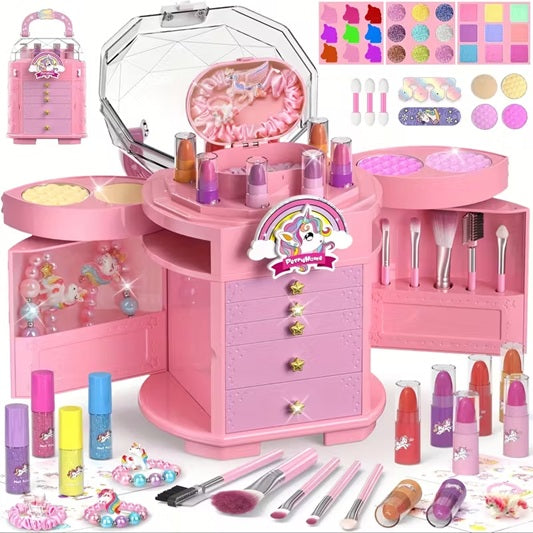 Jewellery box and makeup set