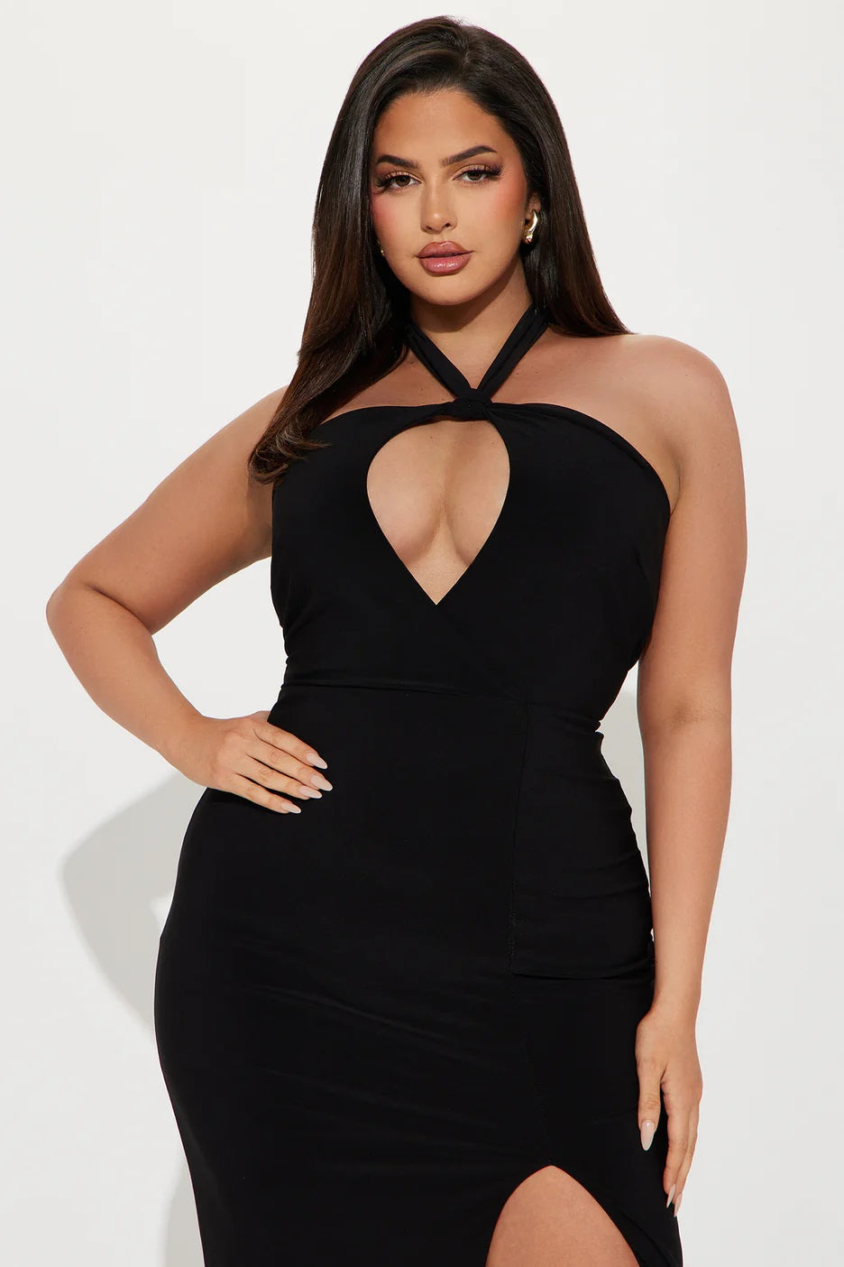 Keyhole bon bon Maxi Dress