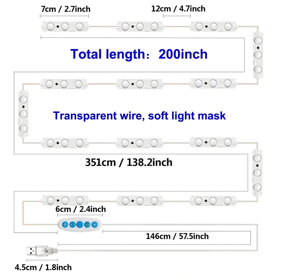 LED Vanity DIY Light