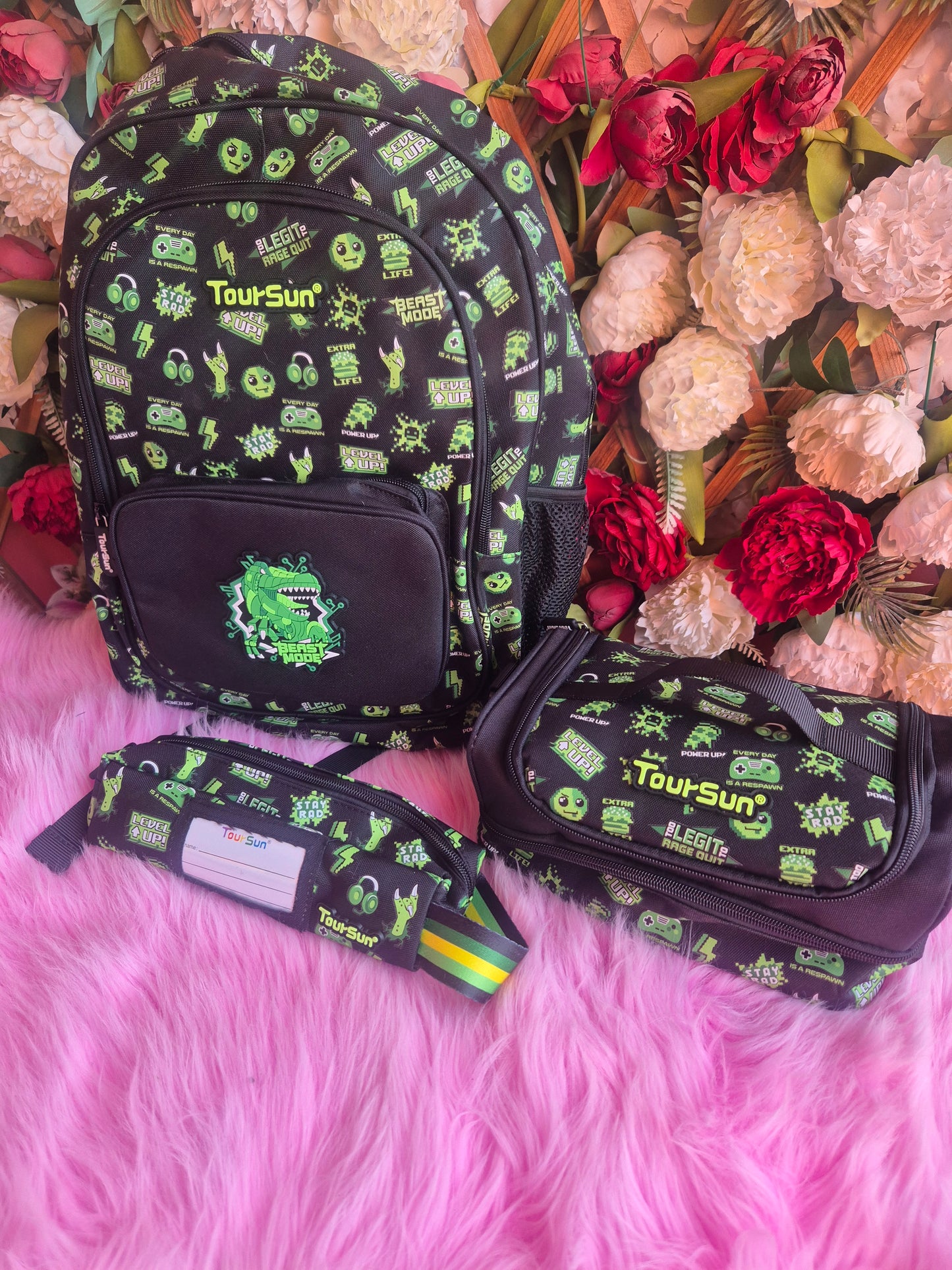 Kids backpack set (backpack, lunch bag and pencil case) TB05